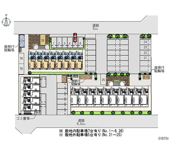 ★手数料０円★安曇野市豊科　月極駐車場（LP）